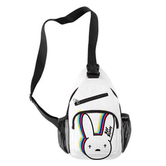 Bad Bunny Crossbody Chest Bag Waterproof Sports Travel 3D Print Shoulder Bag