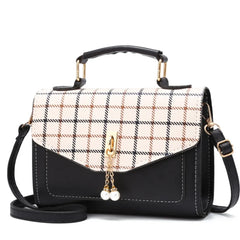 Casual Small Square Bag Women Autumn One-shoulder Cross-body Bag Pearl Handbag
