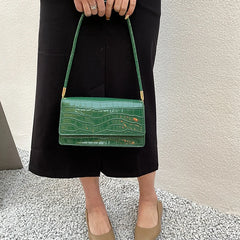 Crocodile Pattern Women's Shoulder Bag