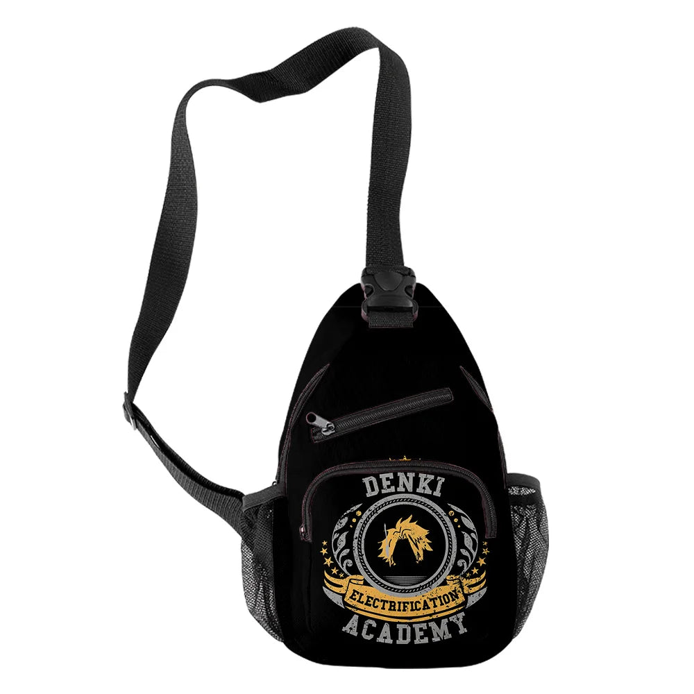 Denki Kaminari Crossbody Chest Bag Waterproof 3D Print Shoulder Bag