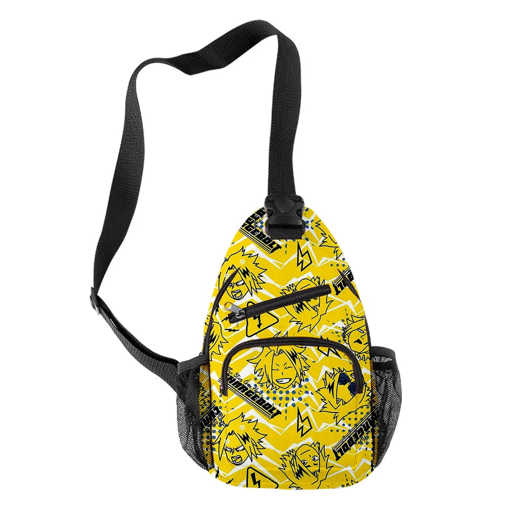 Denki Kaminari Crossbody Chest Bag Waterproof 3D Print Shoulder Bag