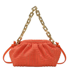 Plaid Shoulder Bag Cloud Cloth Autumn Winter Women Messenger Bag