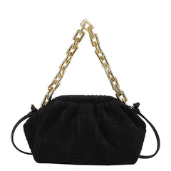 Plaid Shoulder Bag Cloud Cloth Autumn Winter Women Messenger Bag