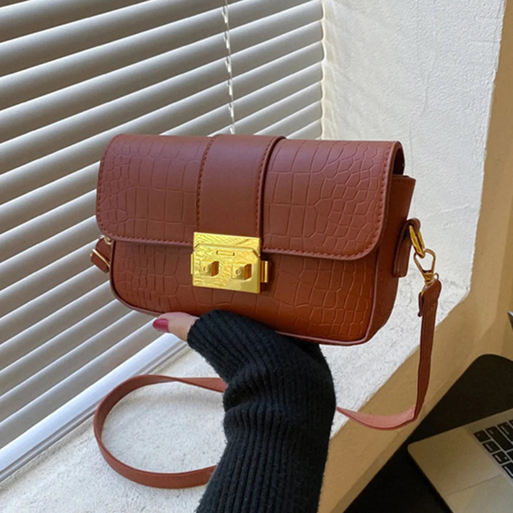 Vintage Embossing Crossbody Shoulder Bag for Women