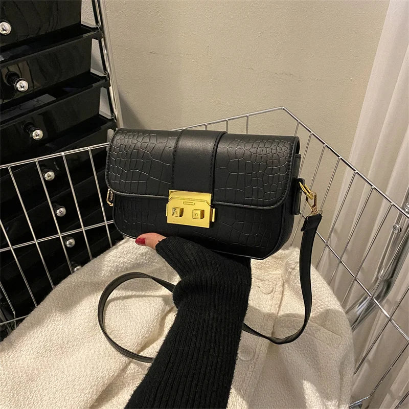 Vintage Embossing Crossbody Shoulder Bag for Women