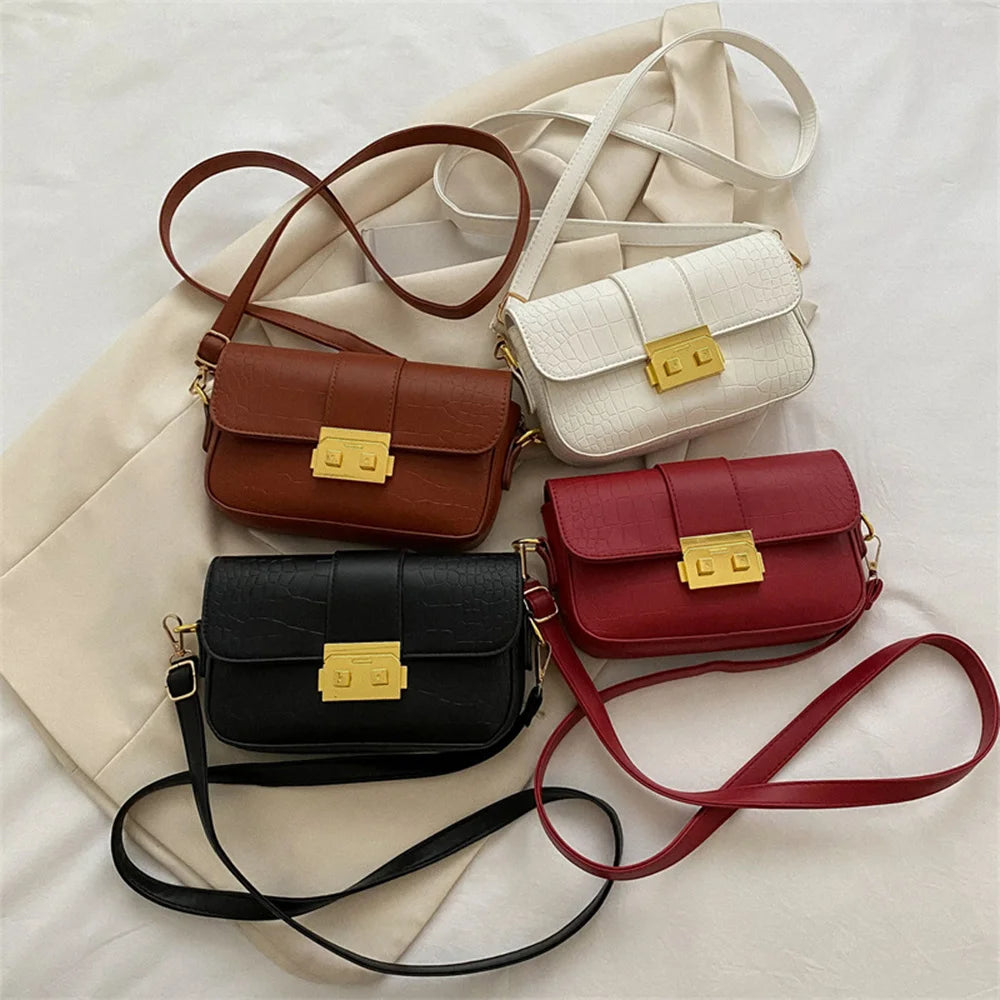 Vintage Embossing Crossbody Shoulder Bag for Women