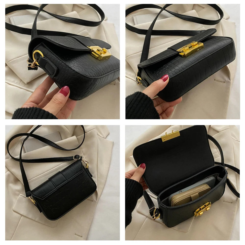 Vintage Embossing Crossbody Shoulder Bag for Women