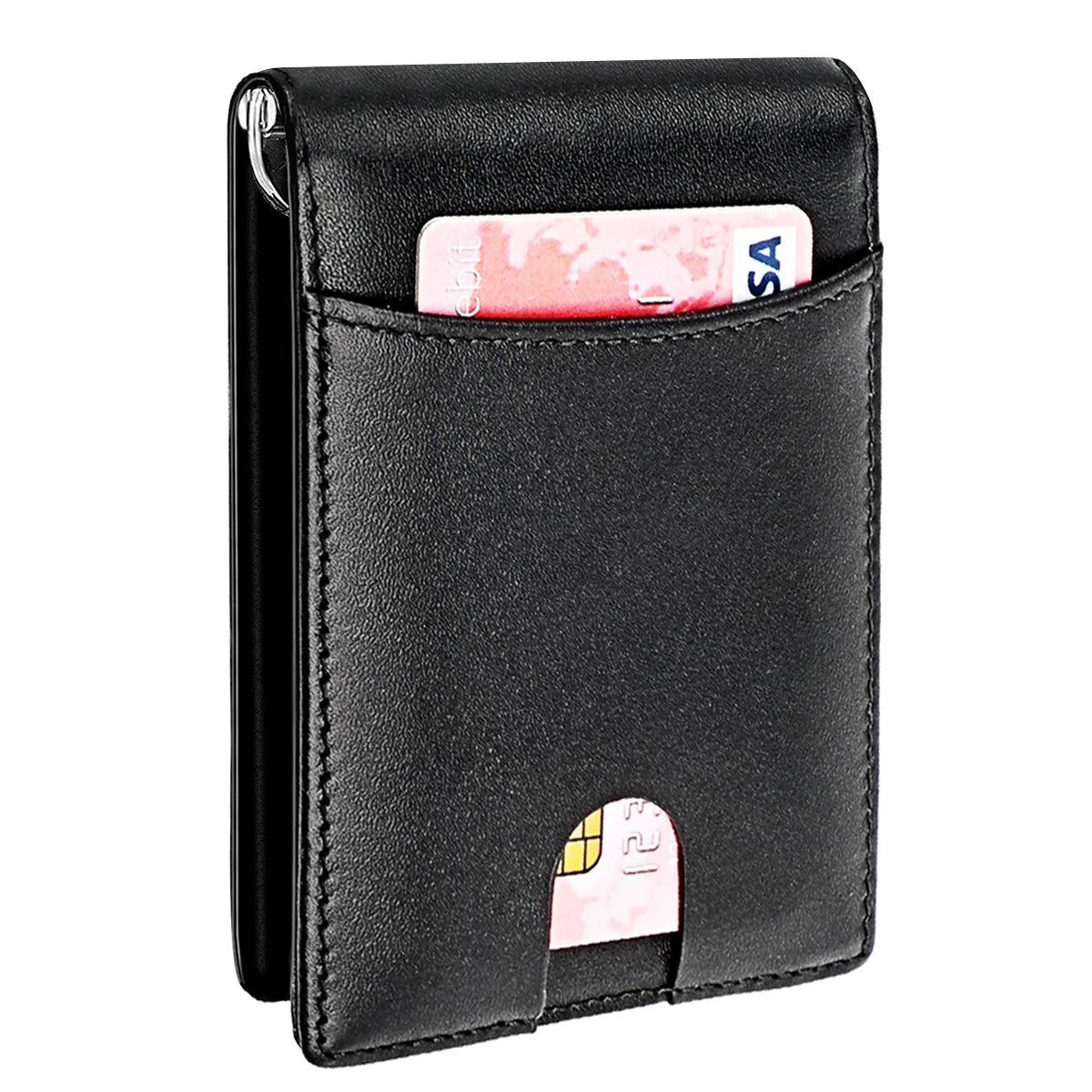 Carbon Fiber Men's Wallet RFID Minimalist Ultra-thin Short Wallet