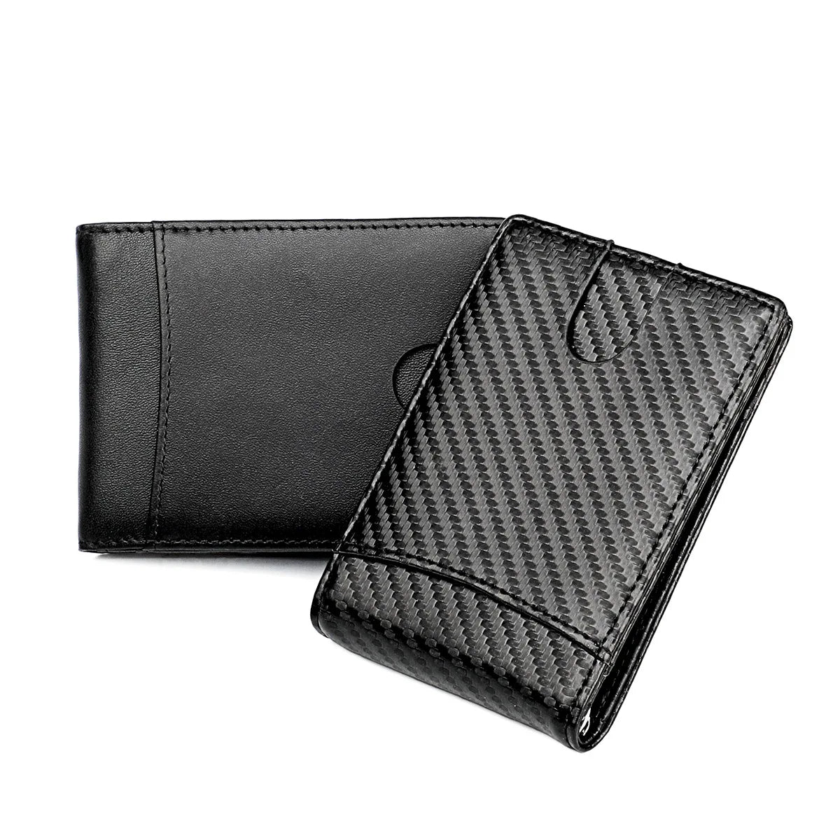 Carbon Fiber Men's Wallet RFID Minimalist Ultra-thin Short Wallet