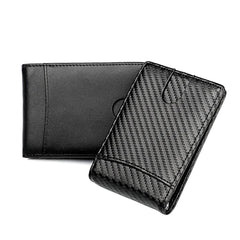 Carbon Fiber Men's Wallet RFID Minimalist Ultra-thin Short Wallet