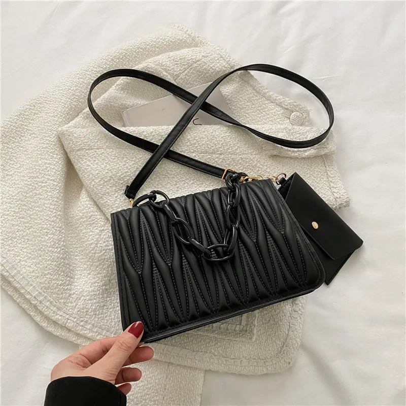 Retro Embroidery Thread Shoulder Messenger Bag