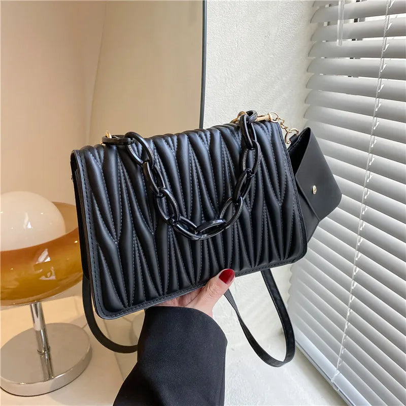 Retro Embroidery Thread Shoulder Messenger Bag
