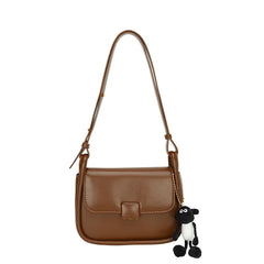 Retro PU Leather Crossbody Bag for Women Shoulder Messenger Bag