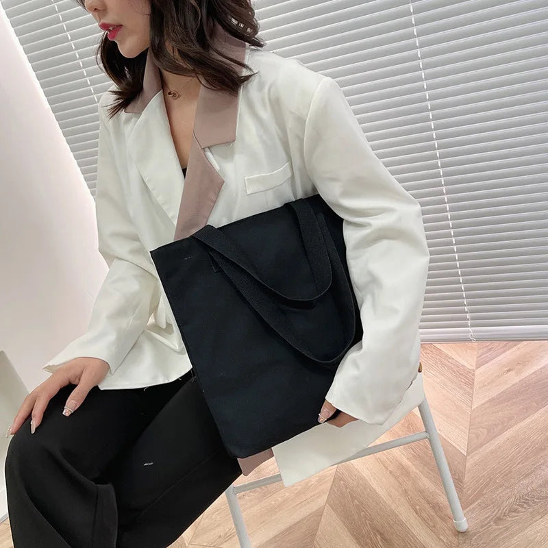 Large Capacity Shoulder Bags Women Handbags Canvas Shopping And Travel Tote Bags