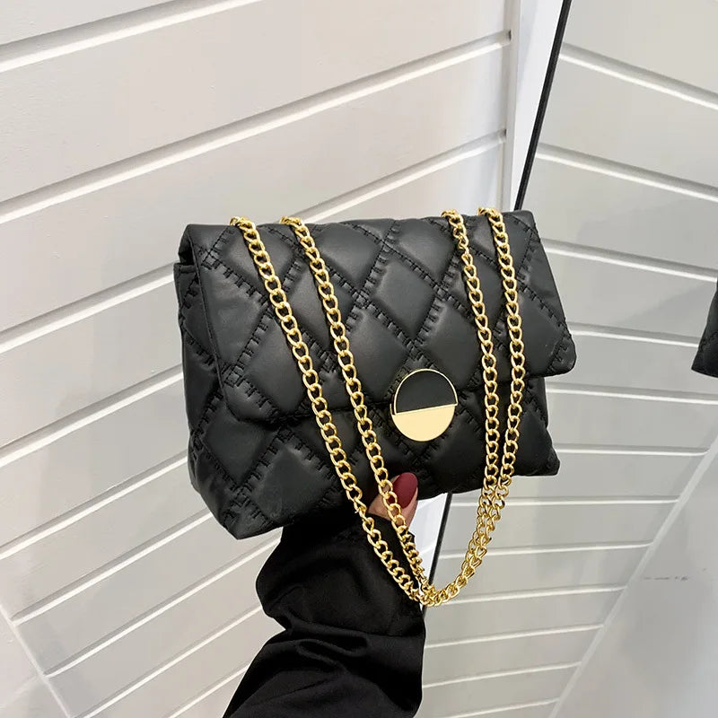Women's Chain Shoulder Messenger Bag Small Square Bag