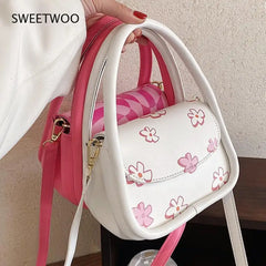 Women's Chessboard Lattice Messenger Bag