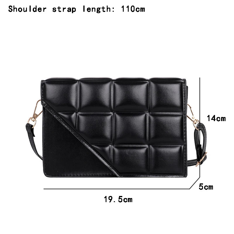 Rhombus Women's Bag Texture Shoulder Bag All-match Messenger Bag Women Handbags