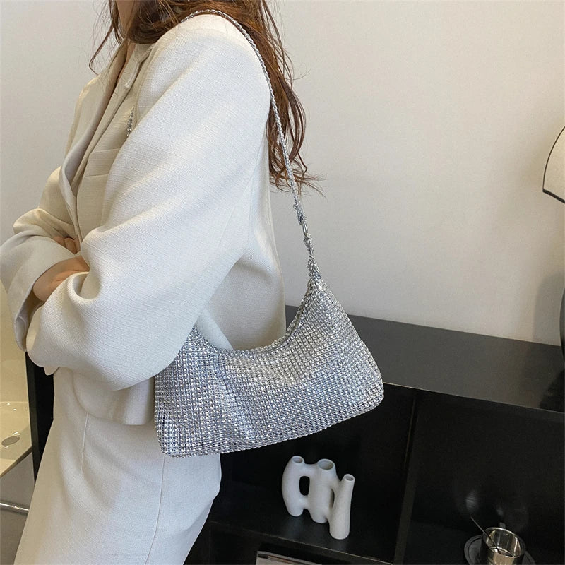 Women's High Diamond Messenger Bag All-match Handbag
