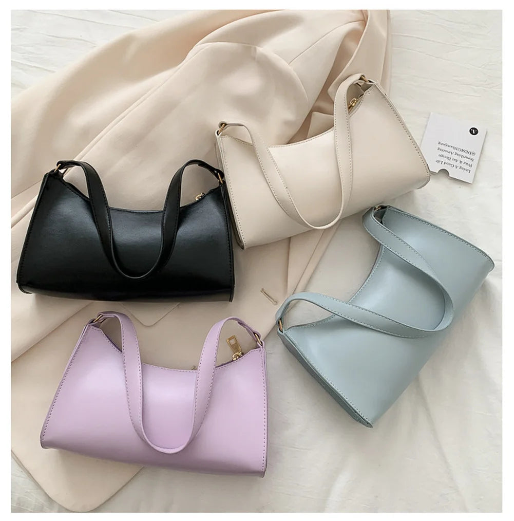 Casual PU Leather Chain Shoulder Purse Crossbody Bag