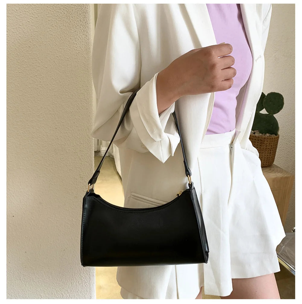 Casual PU Leather Chain Shoulder Purse Crossbody Bag