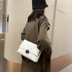Women's Daily Crossbody Bag Leather Chain Handbag
