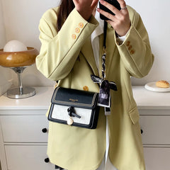 Small Square Bag Women's Bag Autumn Winter Shoulder Bag Texture Diagonal Handbag