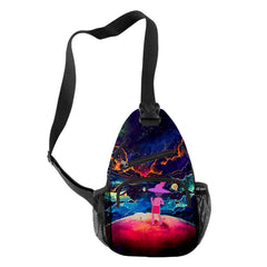 Midnight Gospel Crossbody Chest Bag Waterproof Sports Travel Shoulder Bag