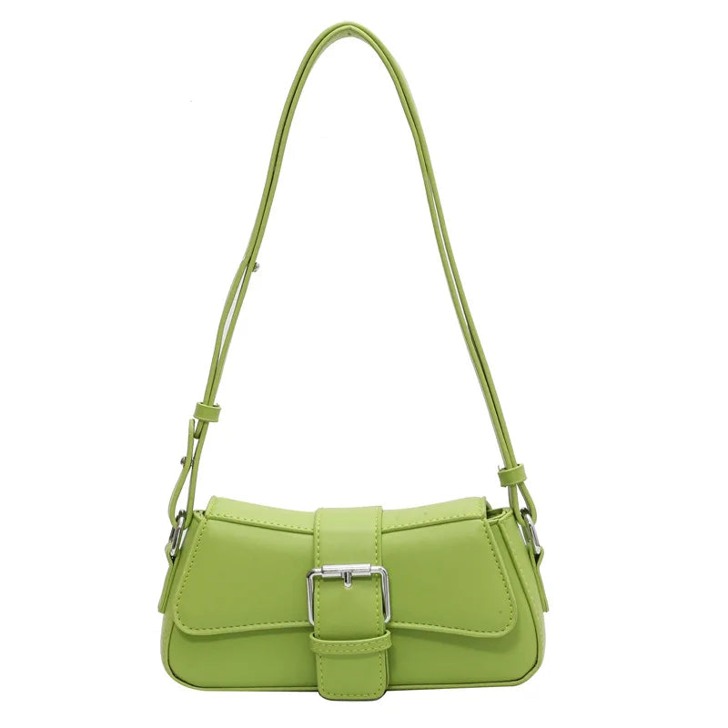Texture PU Leather Shoulder Bags Lady High Handbag Crossbody Bag
