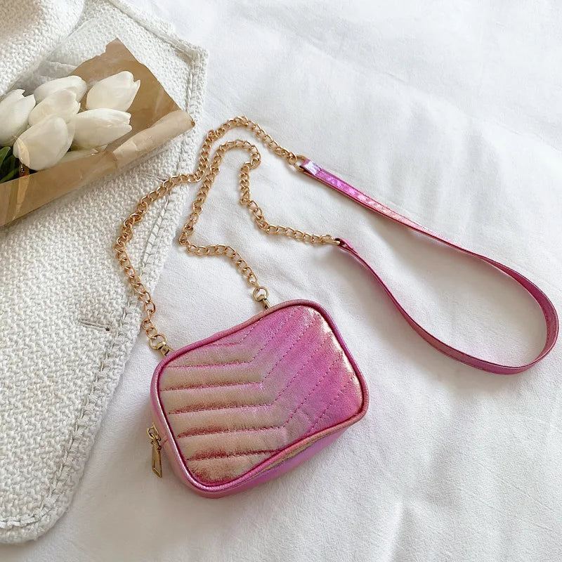 Embroidery Thread Messenger Shoulder Bag Chain Square High Bag
