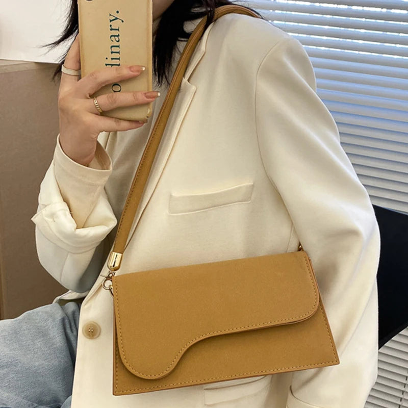 Women Underarm Purses Shoulder Girls Cellphone Handbags Lady Shopping Flap Bags