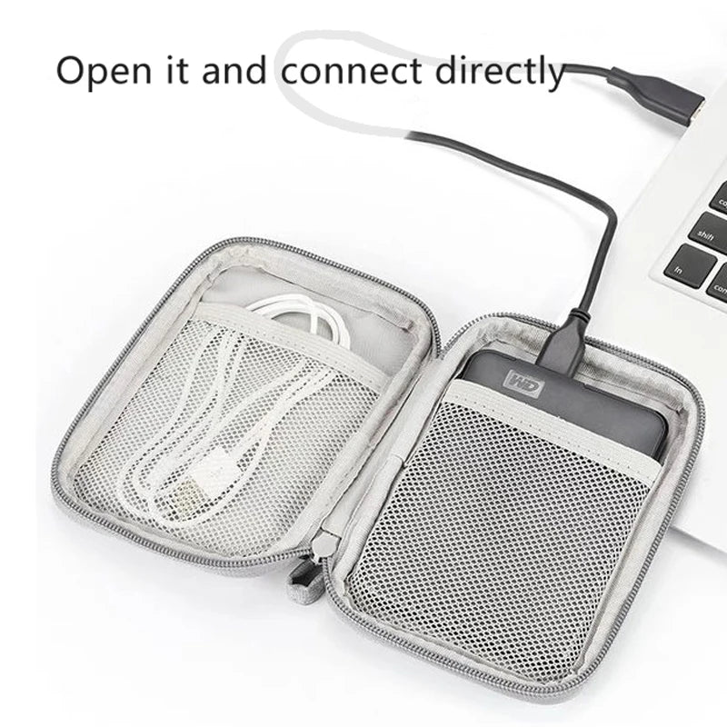 2.5'' HDD Case Cover Travel Organizer Cable Bag