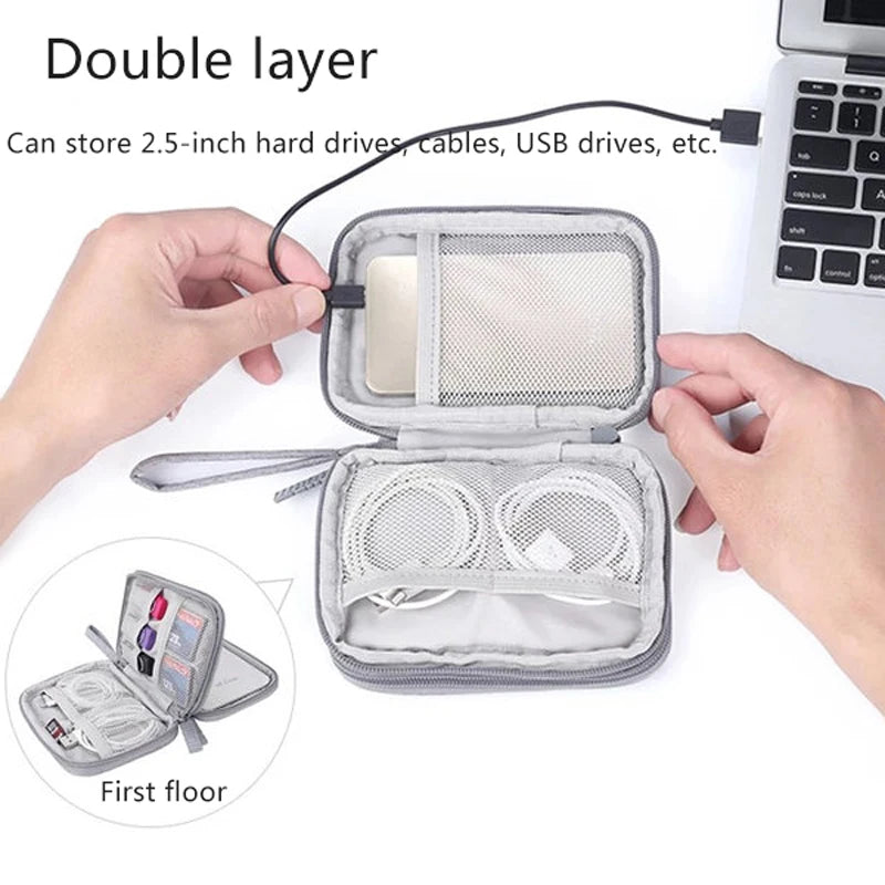 2.5'' HDD Case Cover Travel Organizer Cable Bag