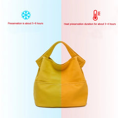 Canvas Lunch Bag Outdoor Camping Picnic Food Cooler Pouch Travel Eating Storage