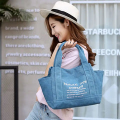 Canvas Women Shoulder Bags Ladies Tote Shopping Bag Large Capacity Clutch Purse