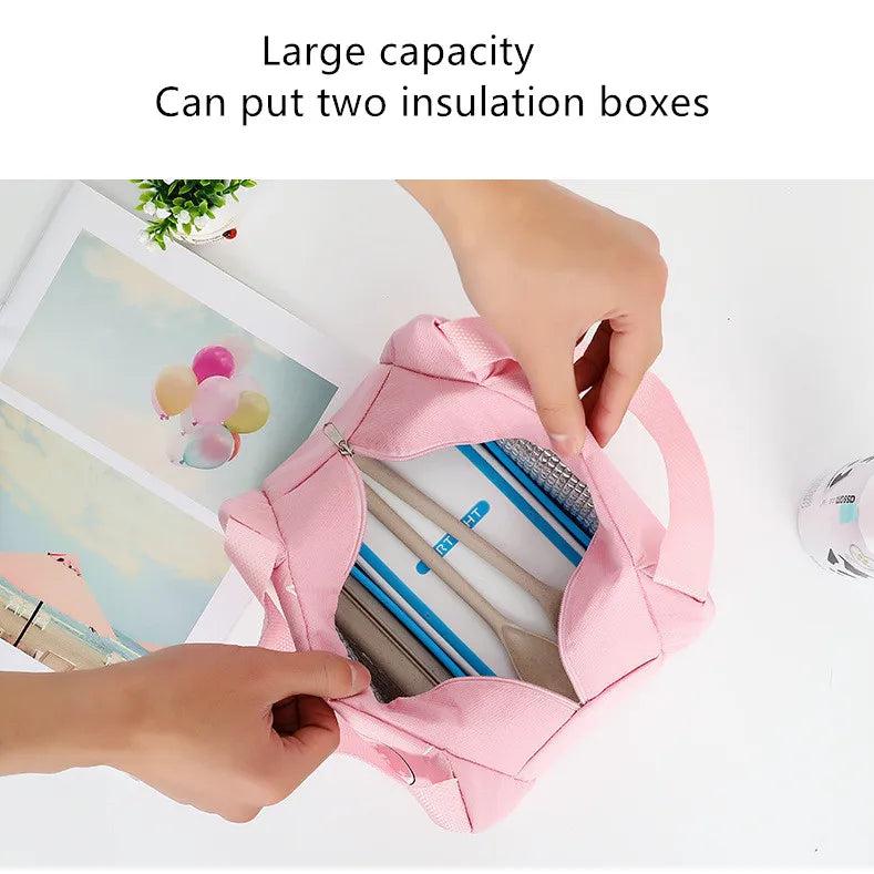 Portable Cartoon Cooler Lunch Bag for Picnic Kids Women Travel