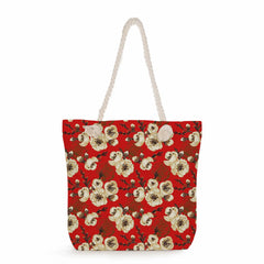 Casual Daily Shopping Tote Bags Travel Beach Bag Female Red Shoulder Bags