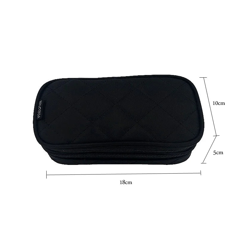 Portable Cosmetics Organizer Bag Travel Brush Case