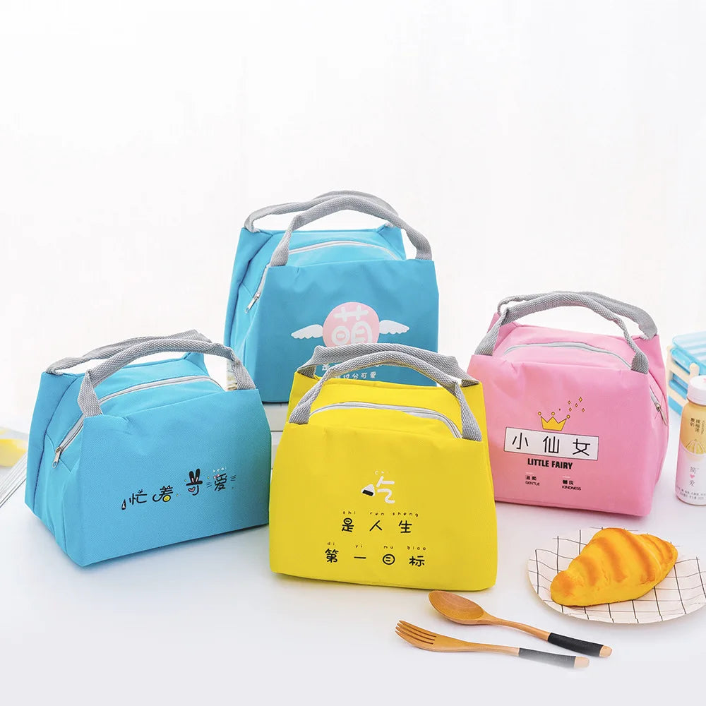 Portable Insulation Lunch Box Bag for Outdoor Picnic Bento Ice Handbags