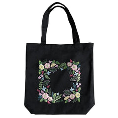 DIY Embroidery Kit Flower Shoulder Bag Cross Stitch for Beginner
