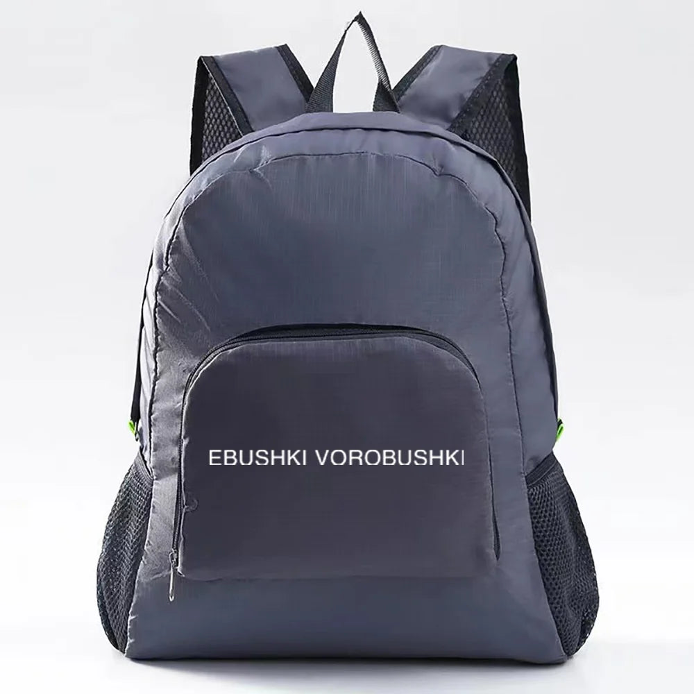 Ultralight Foldable Backpack for Camping Hiking - Text Pattern Daypack