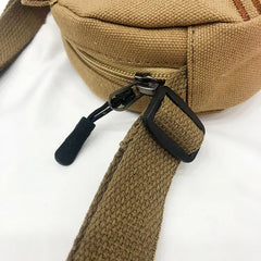 Portable Student Crossbody Phone Purse Fish Canvas Messenger Bag