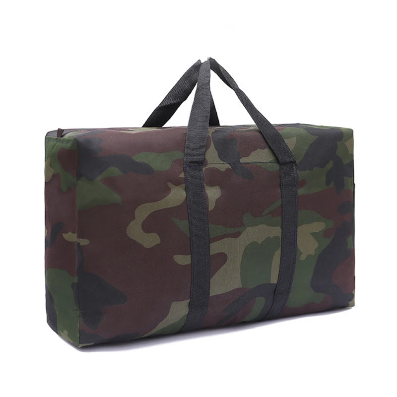 Portable Green Camouflage Bag Folding Travel Bags Nylon Waterproof