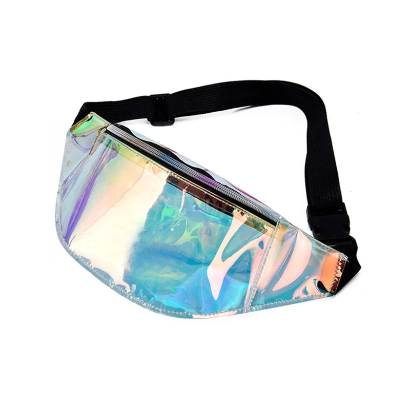 Translucent Sling Chest Pouch PVC Waist Belt Pack Bags