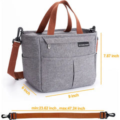 Portable Insulated Cooler Bag for Food Picnic Women Travel Therm