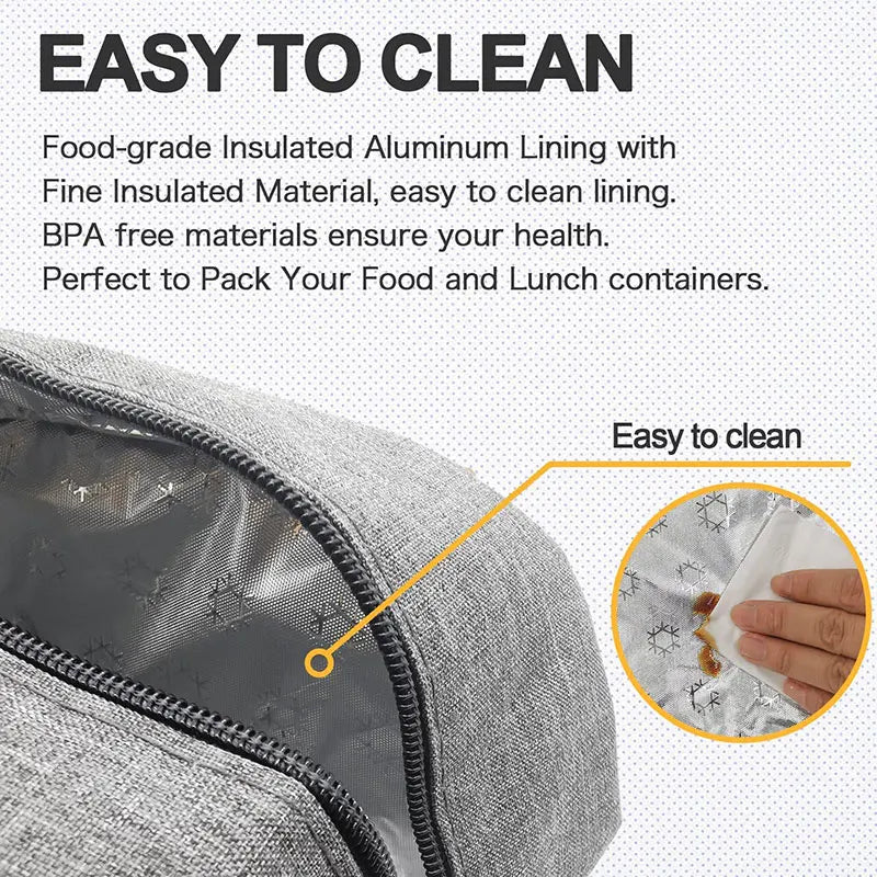 Portable Insulated Cooler Bag for Food Picnic Women Travel Therm