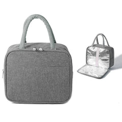 Portable Insulated Lunch Bag Waterproof Canvas Cooler Ice Pack Work Food Tote