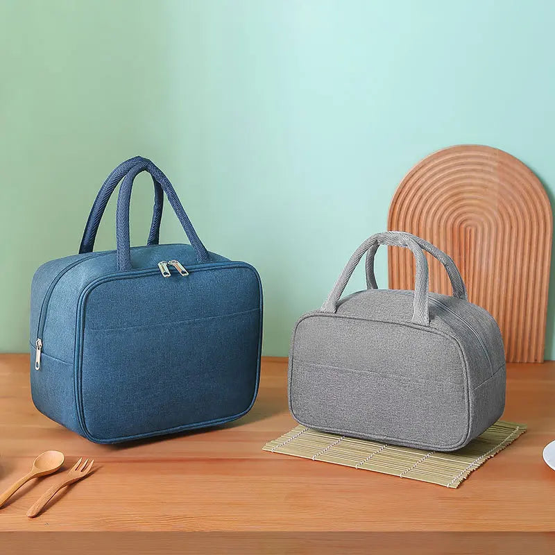 Portable Insulated Lunch Bag Waterproof Canvas Cooler Ice Pack Work Food Tote