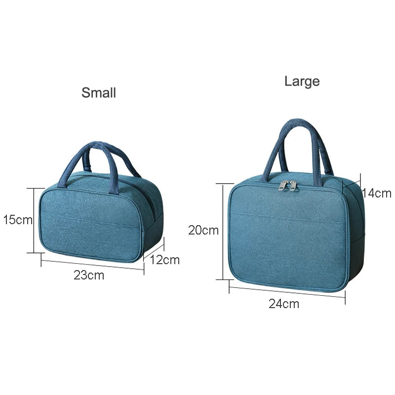 Portable Insulated Lunch Bag Waterproof Canvas Cooler Ice Pack Work Food Tote