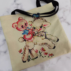 Large Capacity Cartoon Printed Tote Handbag