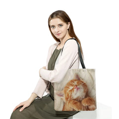 Customizable Women Shoulder Bag Cat Print School Teacher Gift Animal Shopper Bag